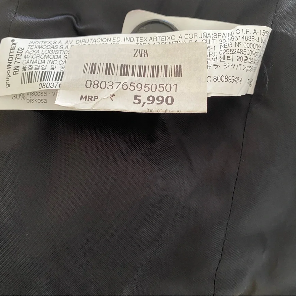 Zara cropped blazer + mini skirt in khaki brown - Picture 6 of 9